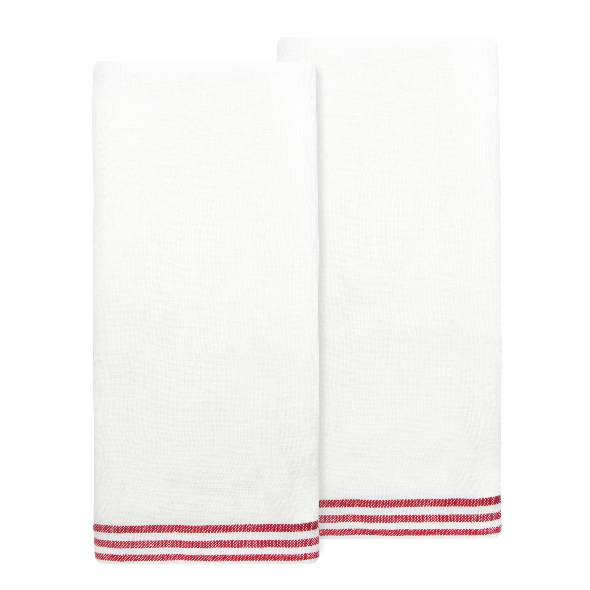 Alsace White Tea Towels 20x30 - Set of 2