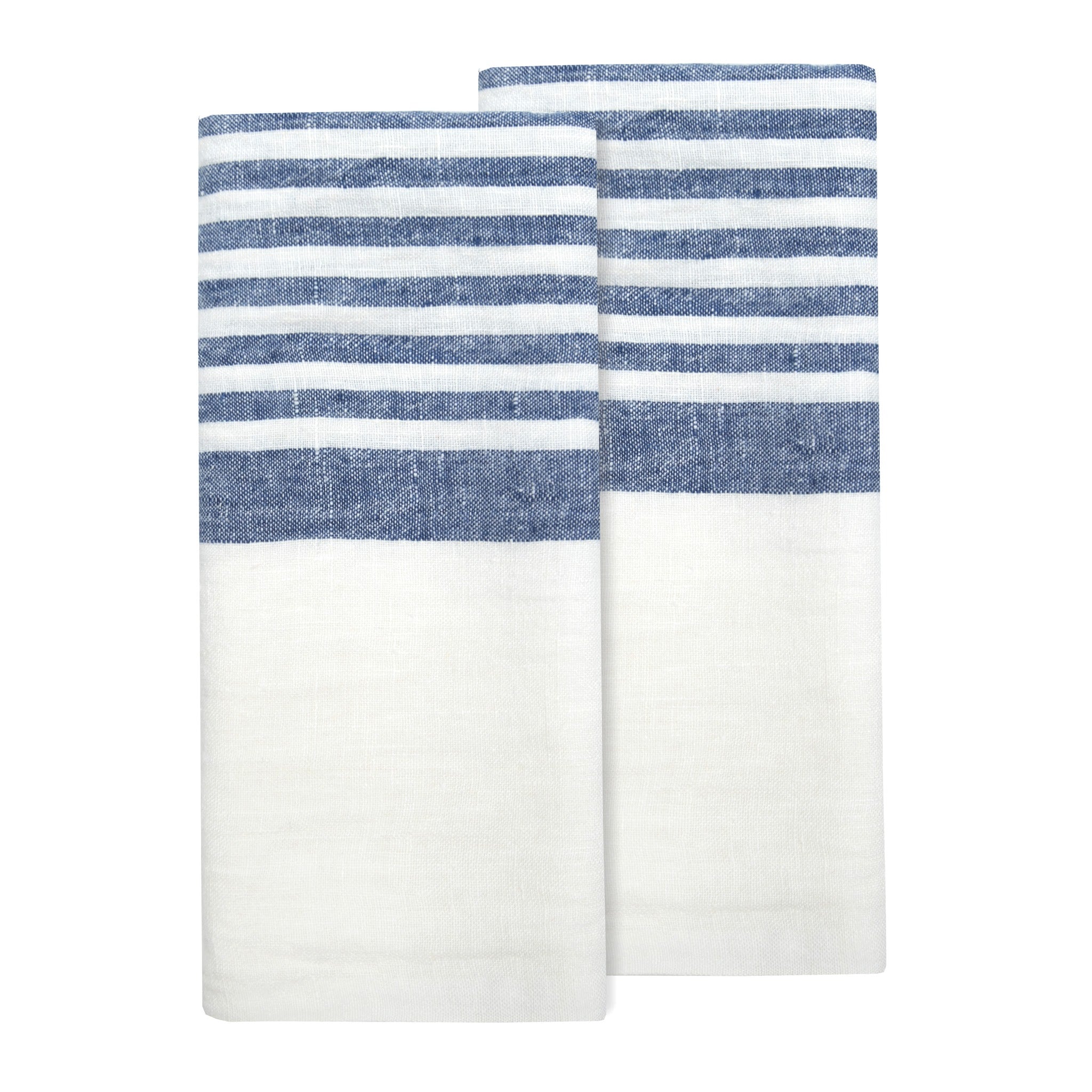 Brittany White Tea Towels 20x30 - Set of 2