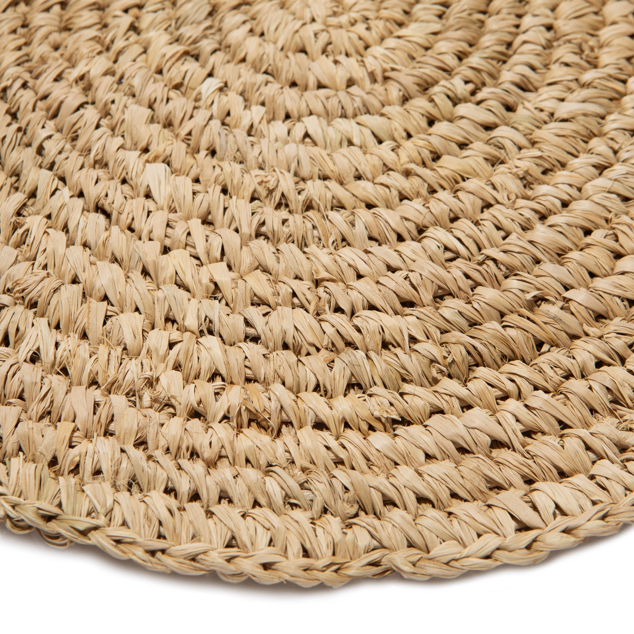 Classic Round Natural Placemat 38cm - Set of 4