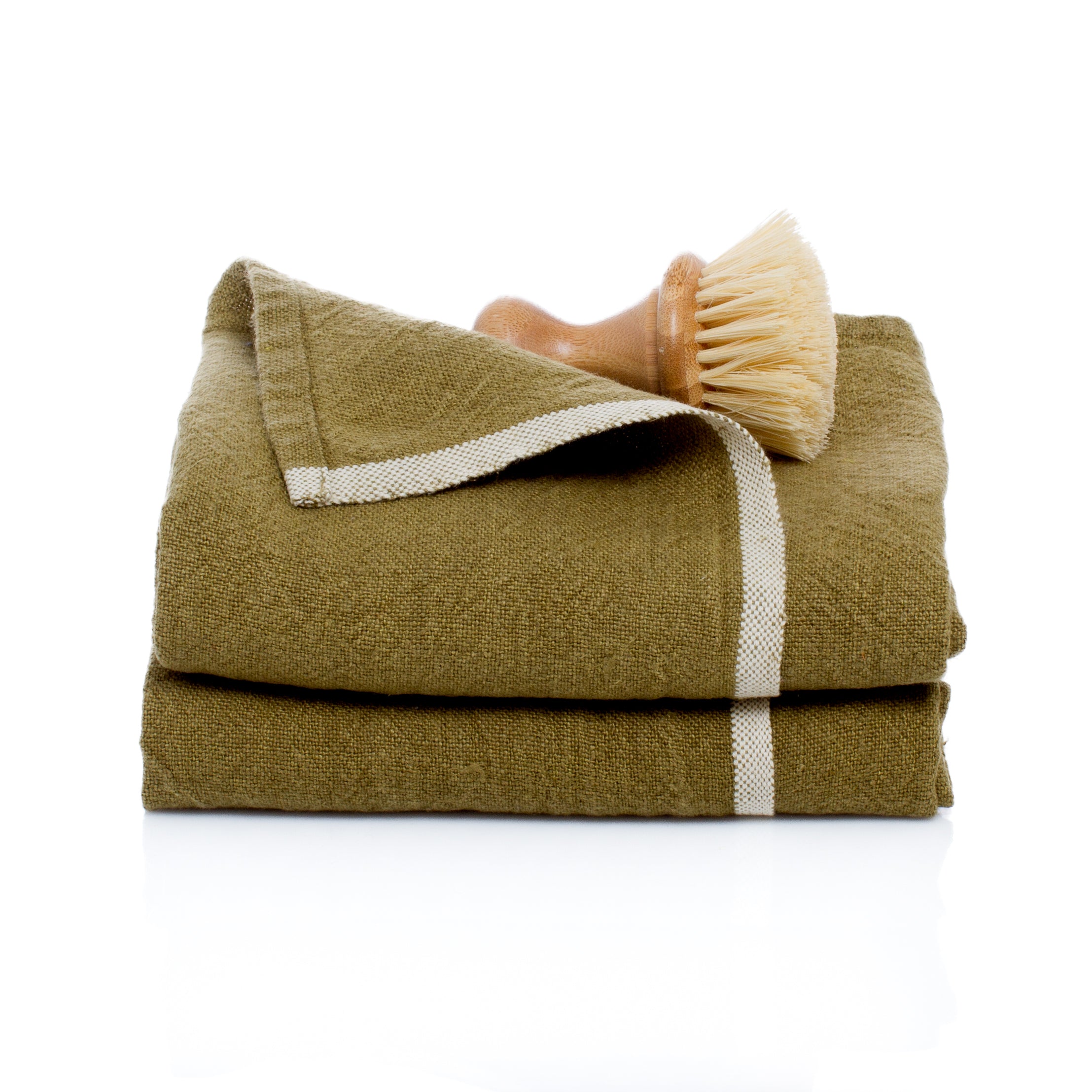 Chunky Linen Towels, Set of 2