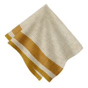 Gordes Natural & Mustard Napkins 20x20 - Set of 4