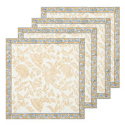 Chloe Napkins Blue & Brown - Set of 4