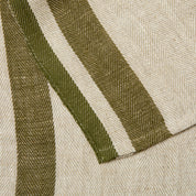 Gordes Natural & Olive Tea Towel 20x30 - Set of 2