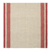 Gordes Natural & Red Napkins 20x20 - Set of 4