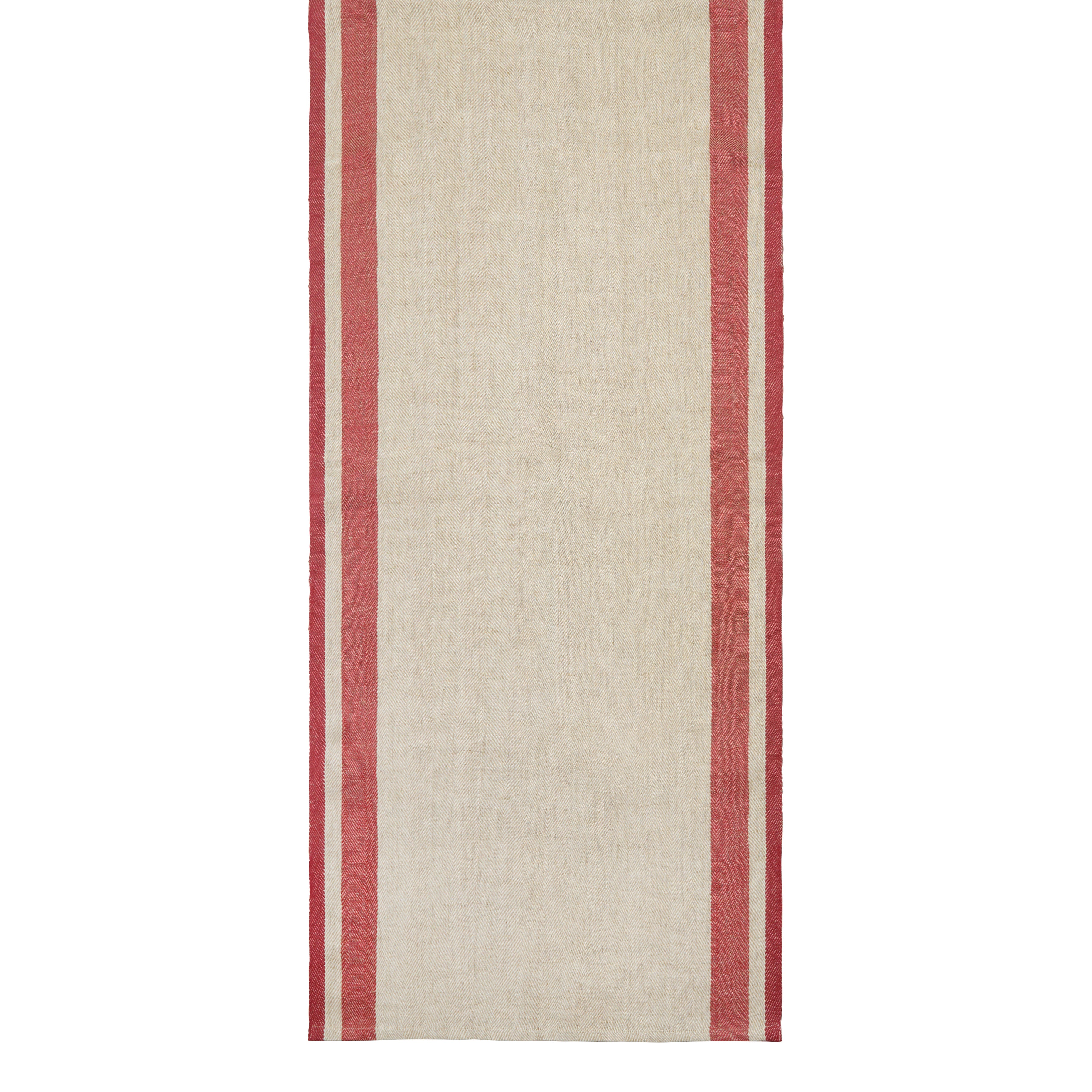 Gordes Natural & Red Runner