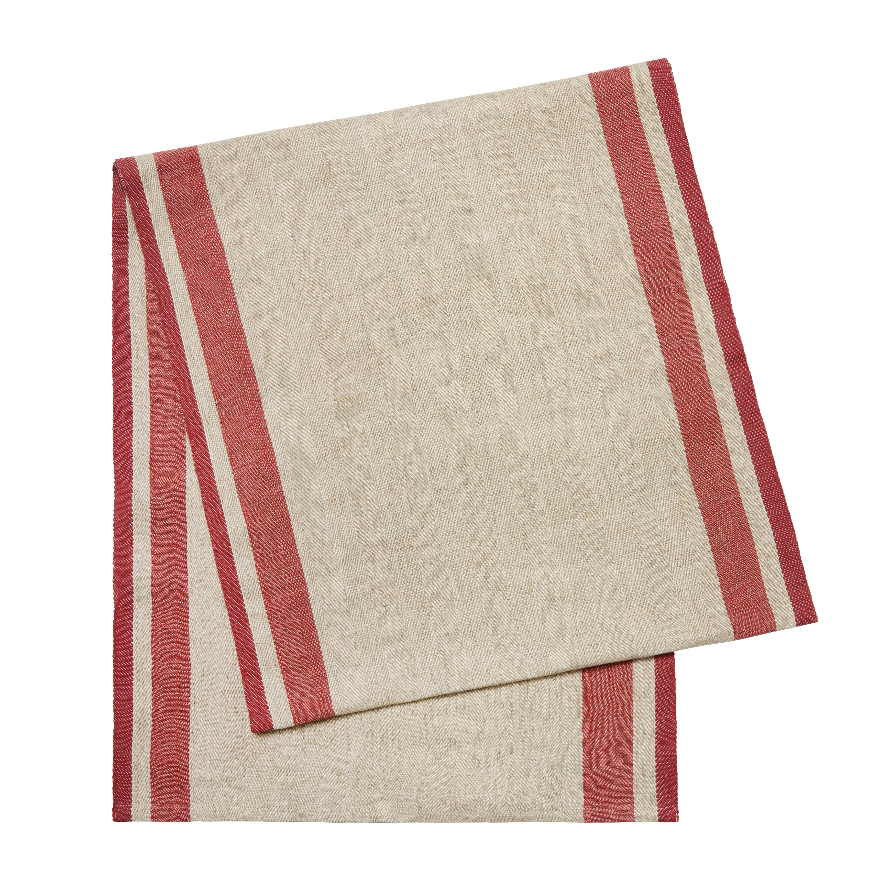 Gordes Natural & Red Runner