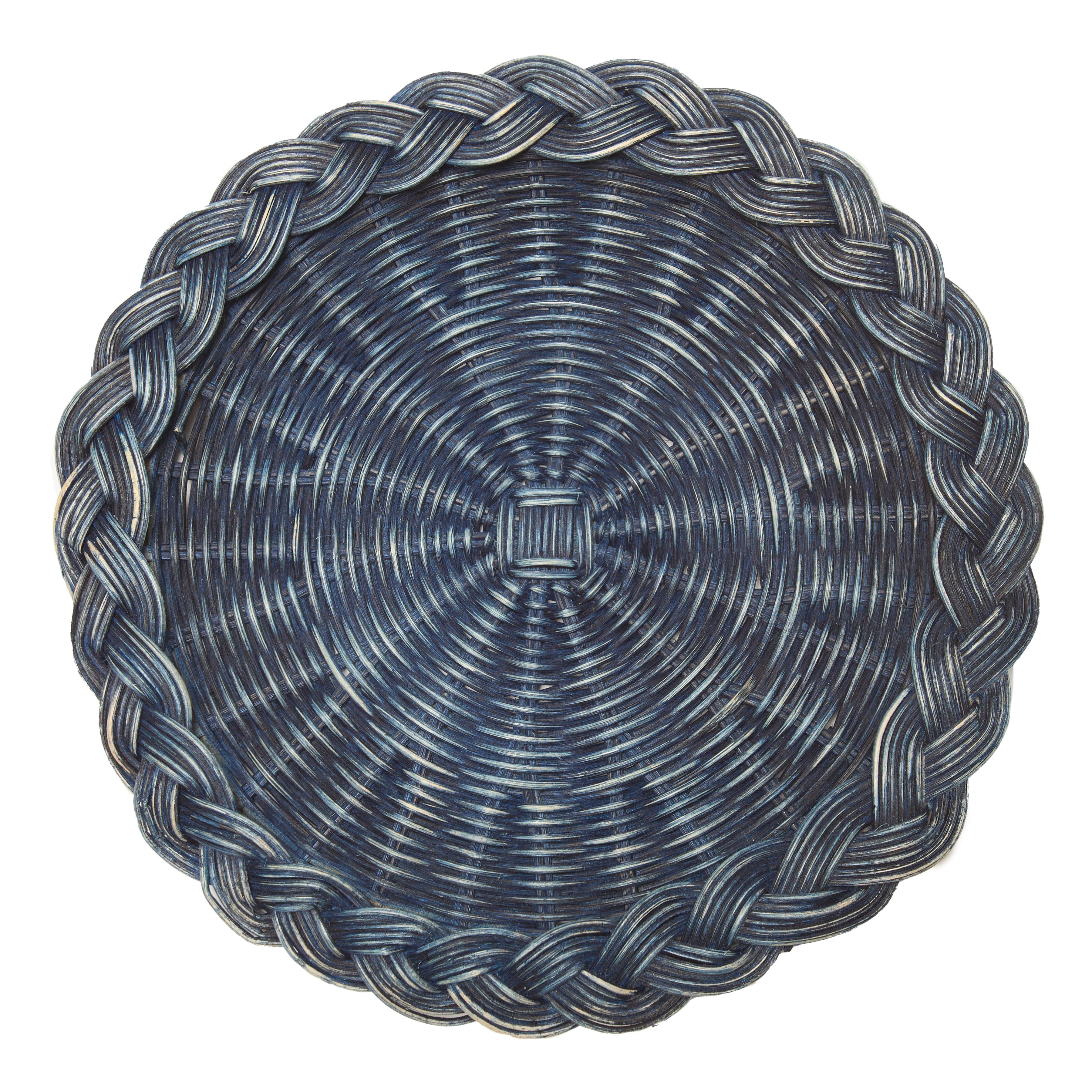 Braided Weave Blue Placemats - Set of 5