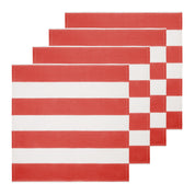 St. Tropez Red Stripe Napkins, Set of 6