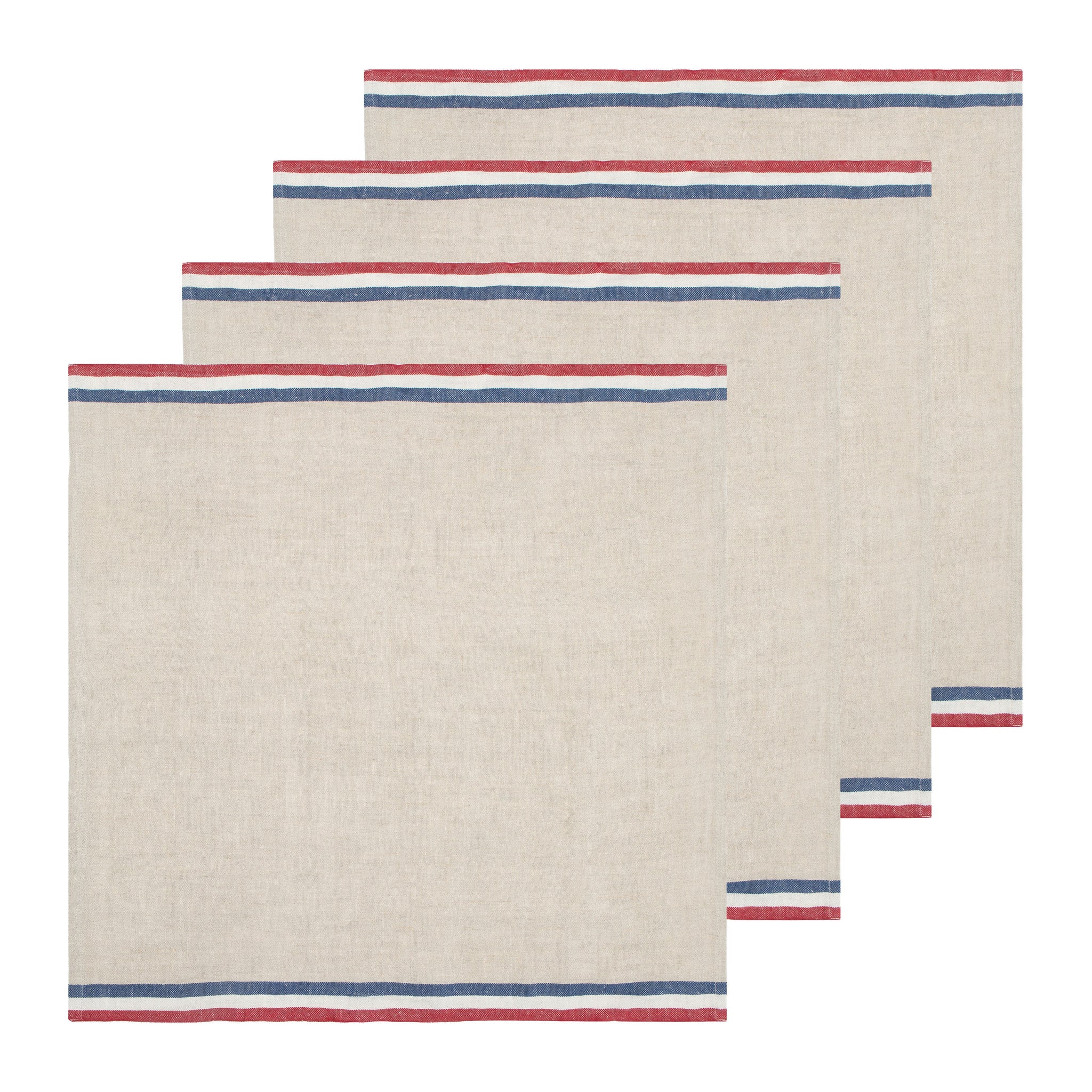 Red/Natural/Blue Stripes