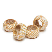Eclipse Whitewash Napkin Rings, Set of 4