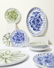 White/Blue, white/Green