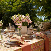 French Tablecloth Damaris Pink & Mustard