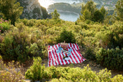 French Tablecloth St. Tropez Red Stripes