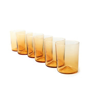 Verona Water Glass, Amber, 7.5 oz, Set of 6