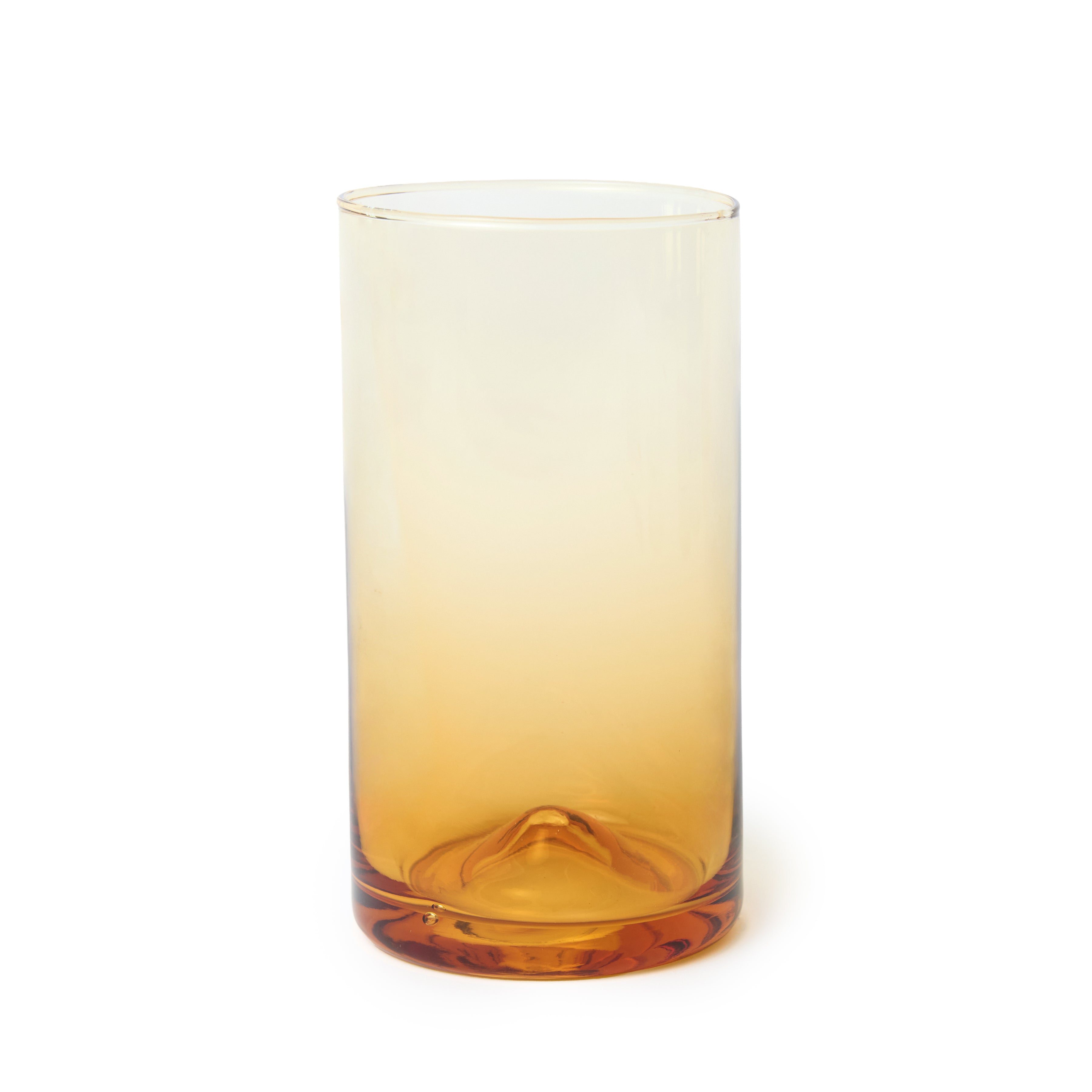 Verona Highball Glass, Amber, 14 oz, Set of 6