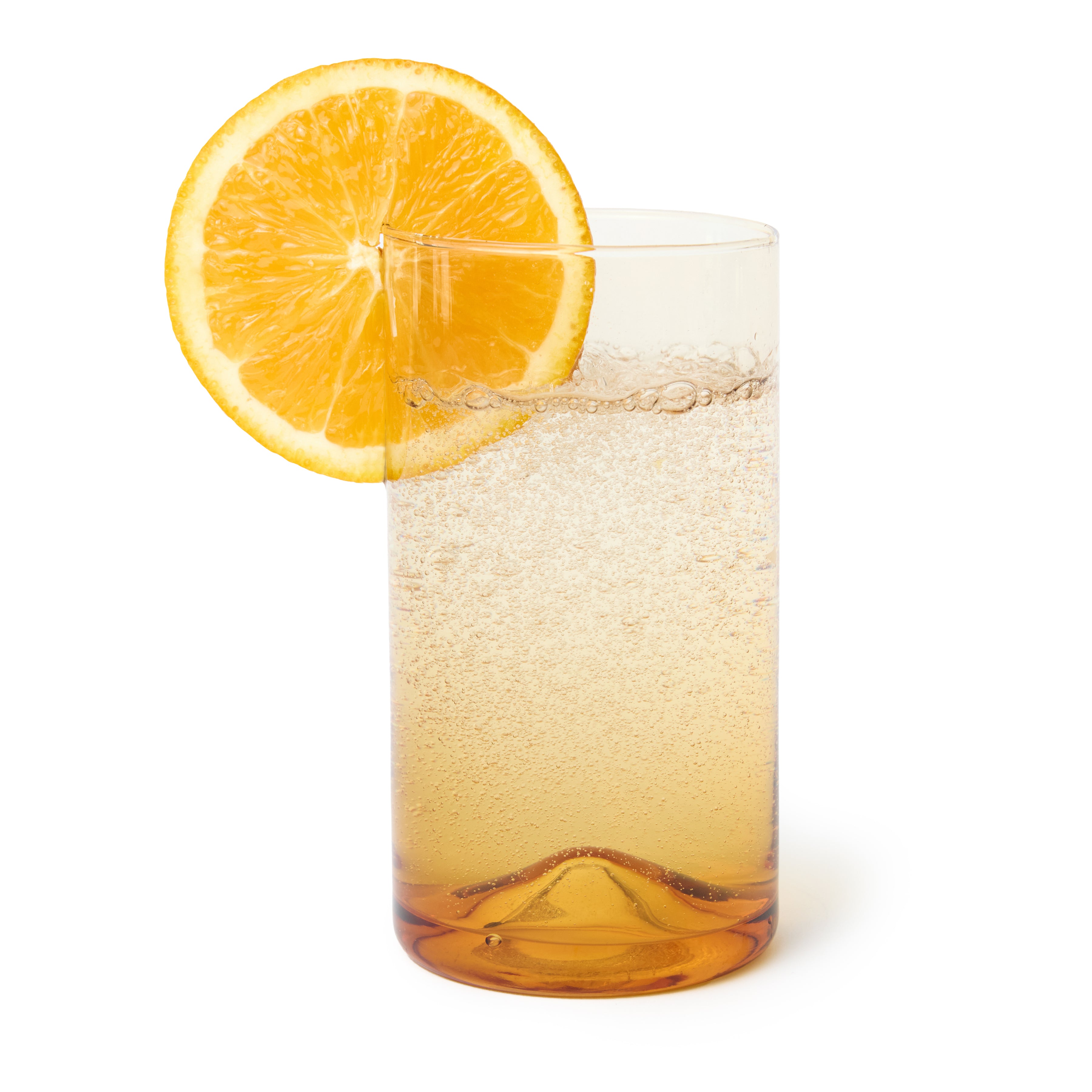 Verona Highball Glass, Amber, 14 oz, Set of 6