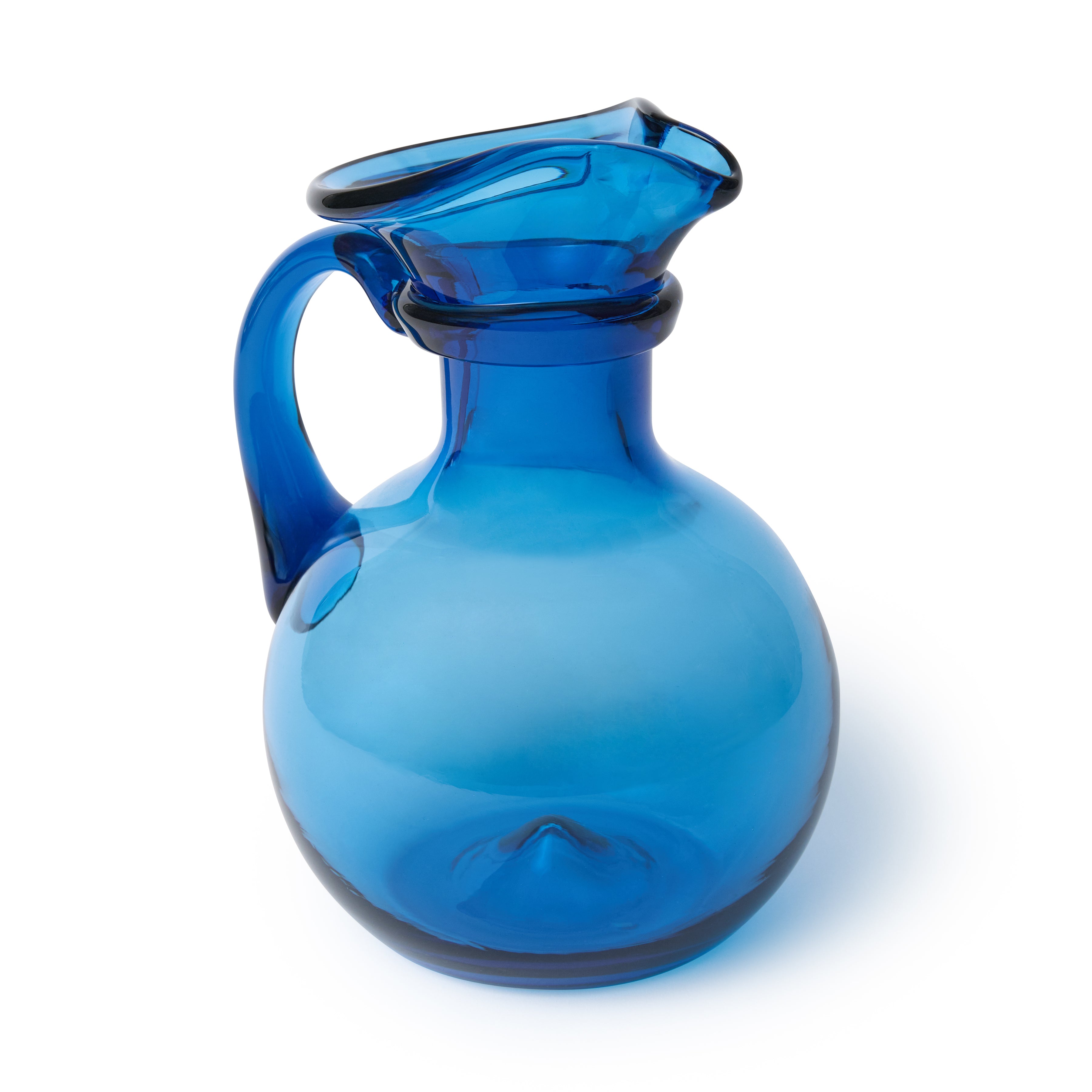 Verona Water Carafe, Blue, 8.3"