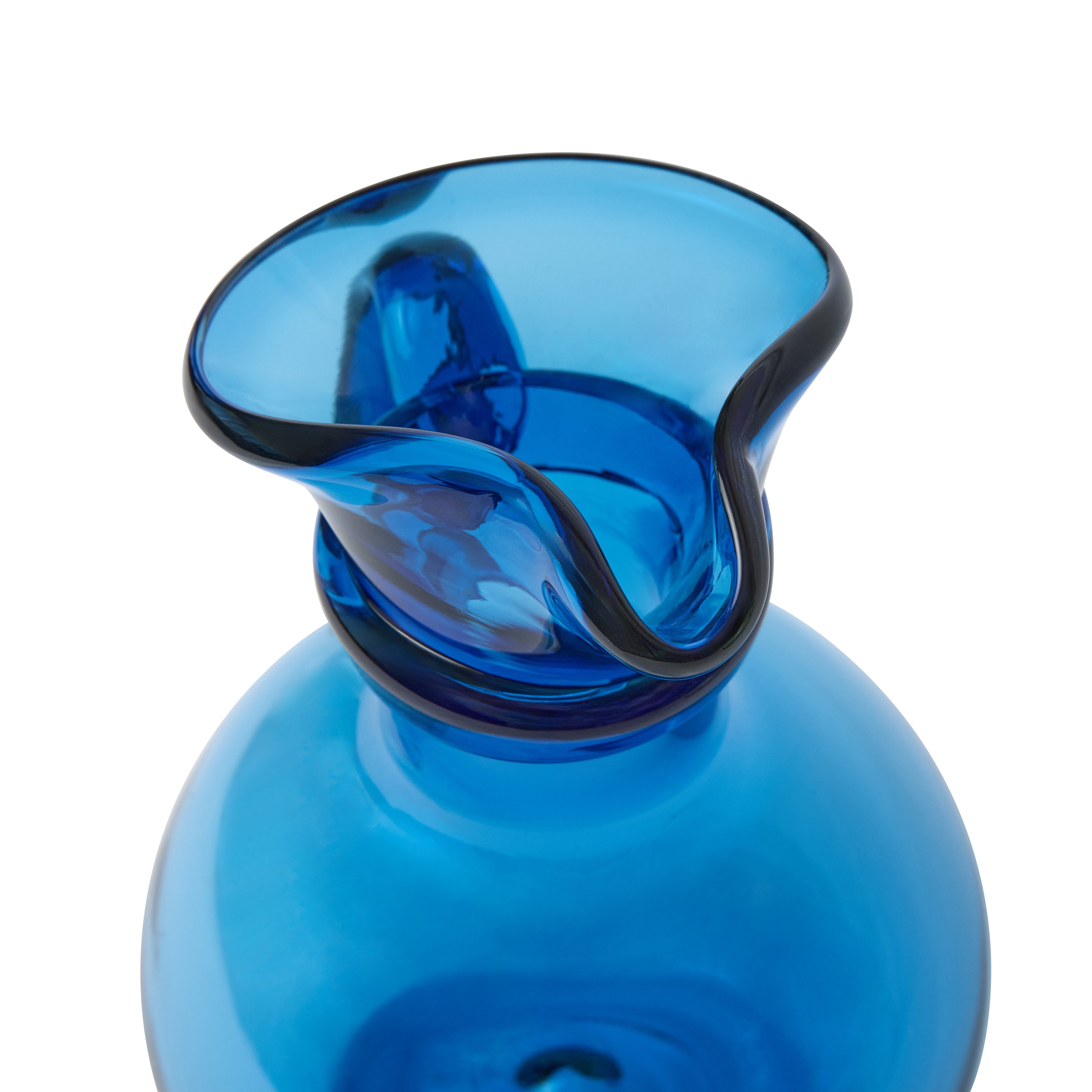 Verona Water Carafe, Blue, 8.3"