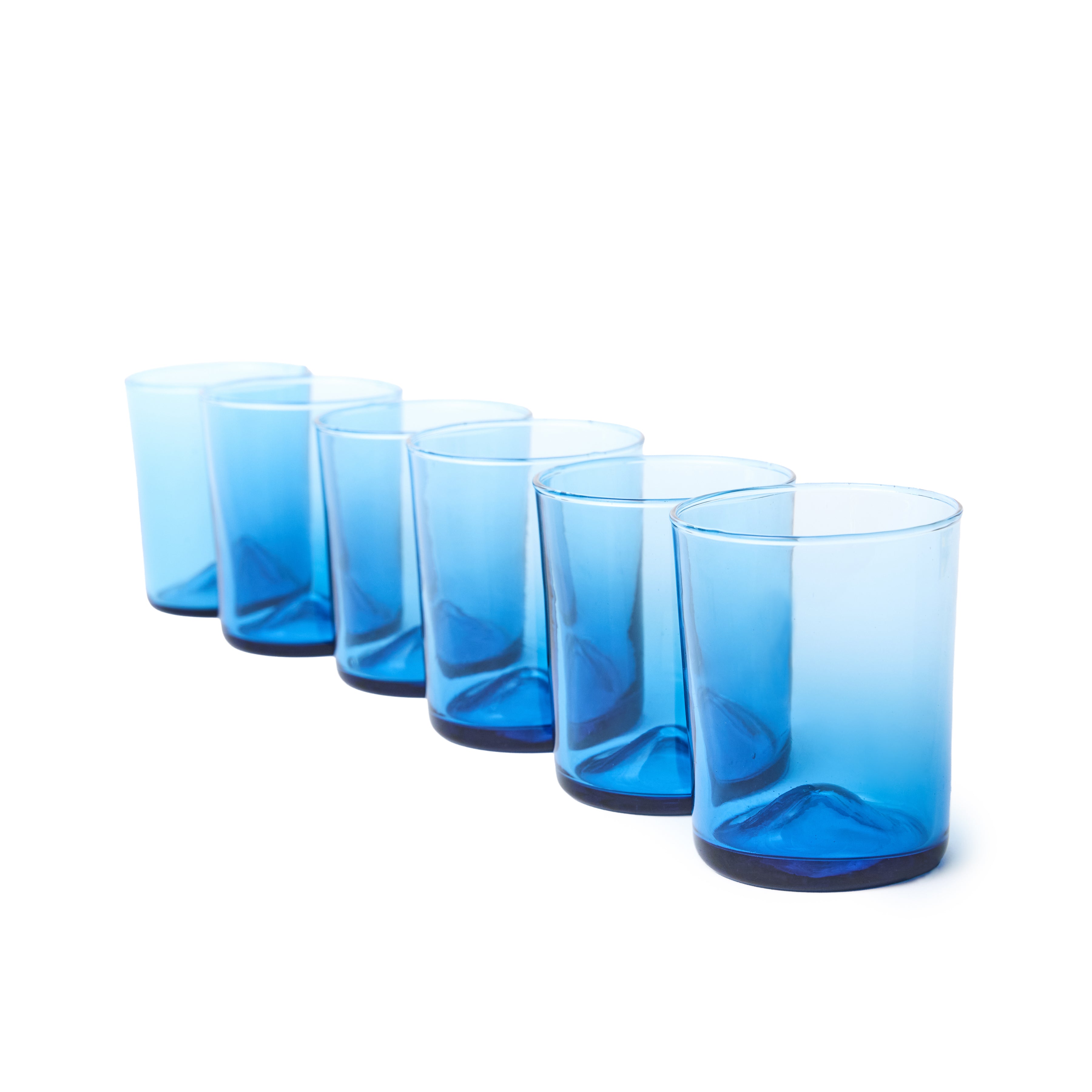 Verona Water Glass, Blue, 7.5 oz, Set of 6