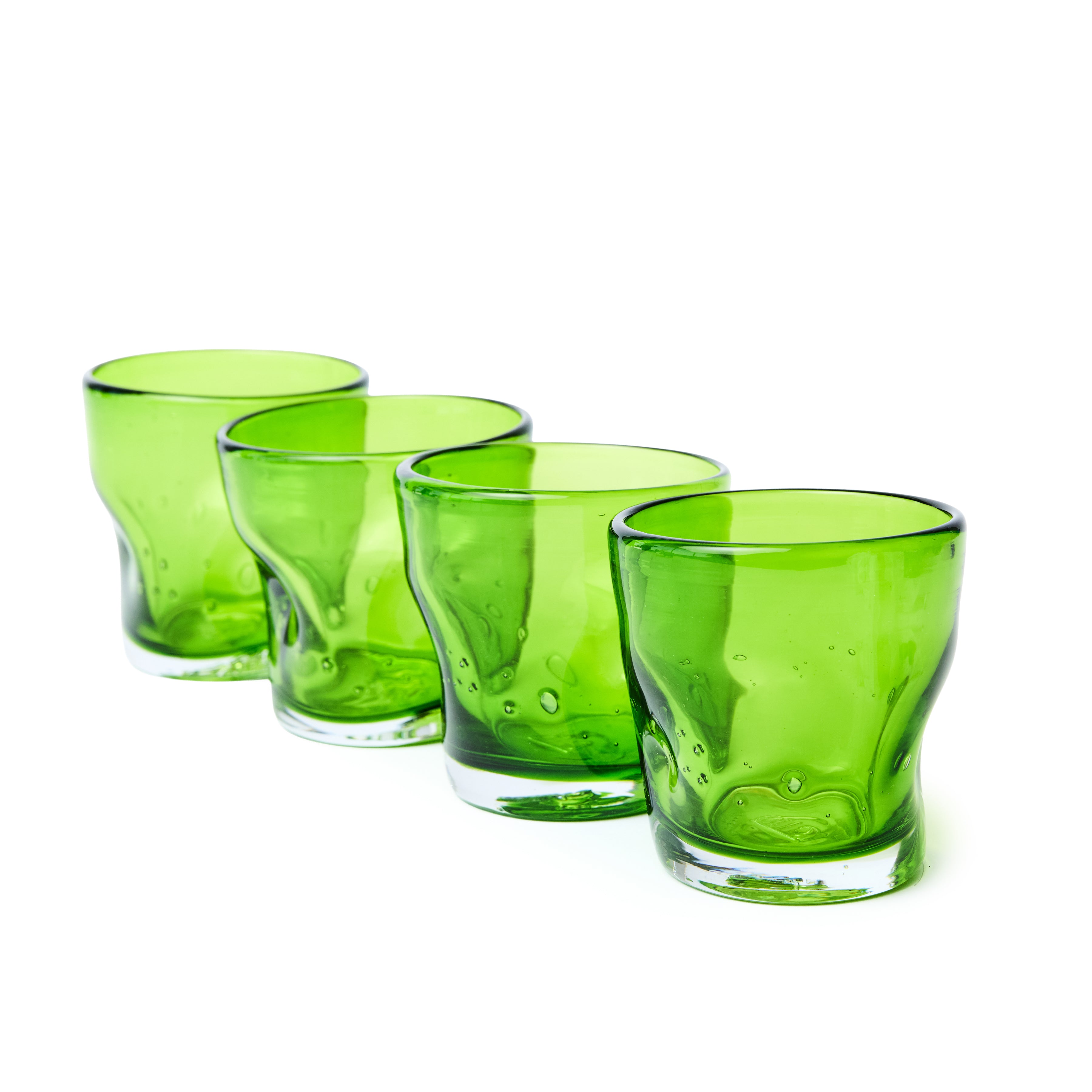 Capri Glassware Green 8.5 oz, Set of 6
