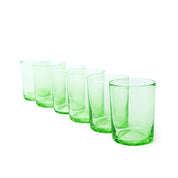 Verona Water Glass, Green, 7.5 oz, Set of 6