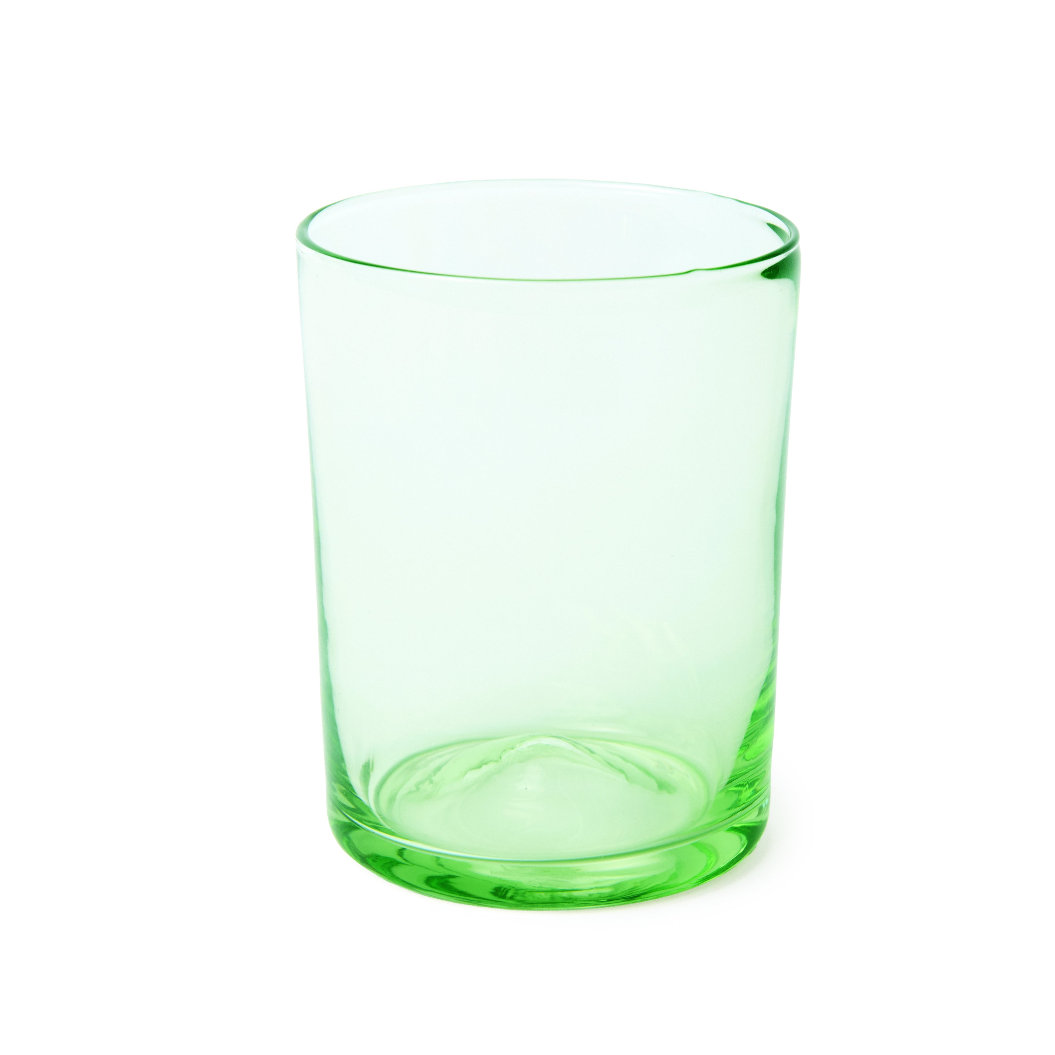 Verona Water Glass, Green, 7.5 oz, Set of 6