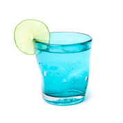 Capri Glassware Turquoise 8.5 oz, Set of 6