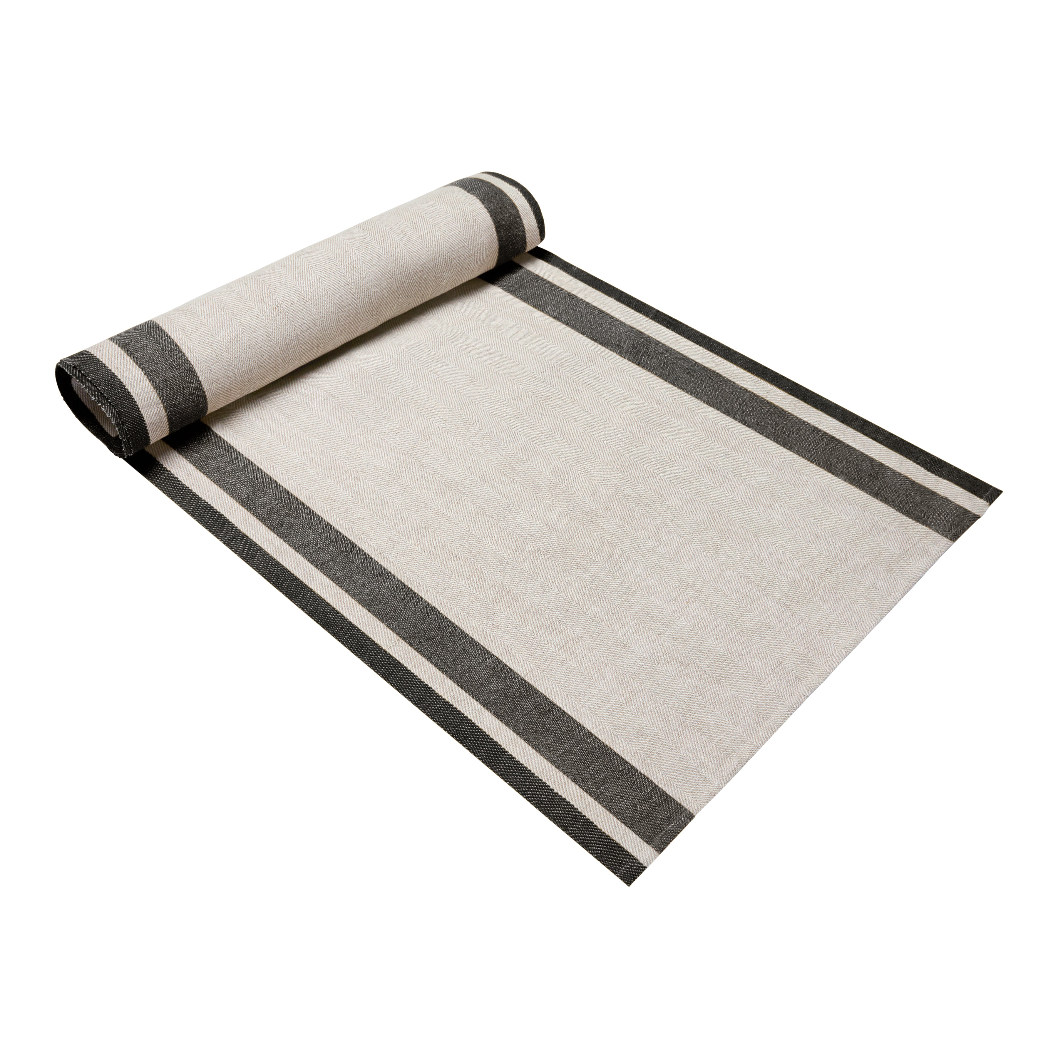 Gordes Natural & Charcoal Runner