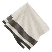 Gordes Natural & Charcoal Napkins 20x20 - Set of 4