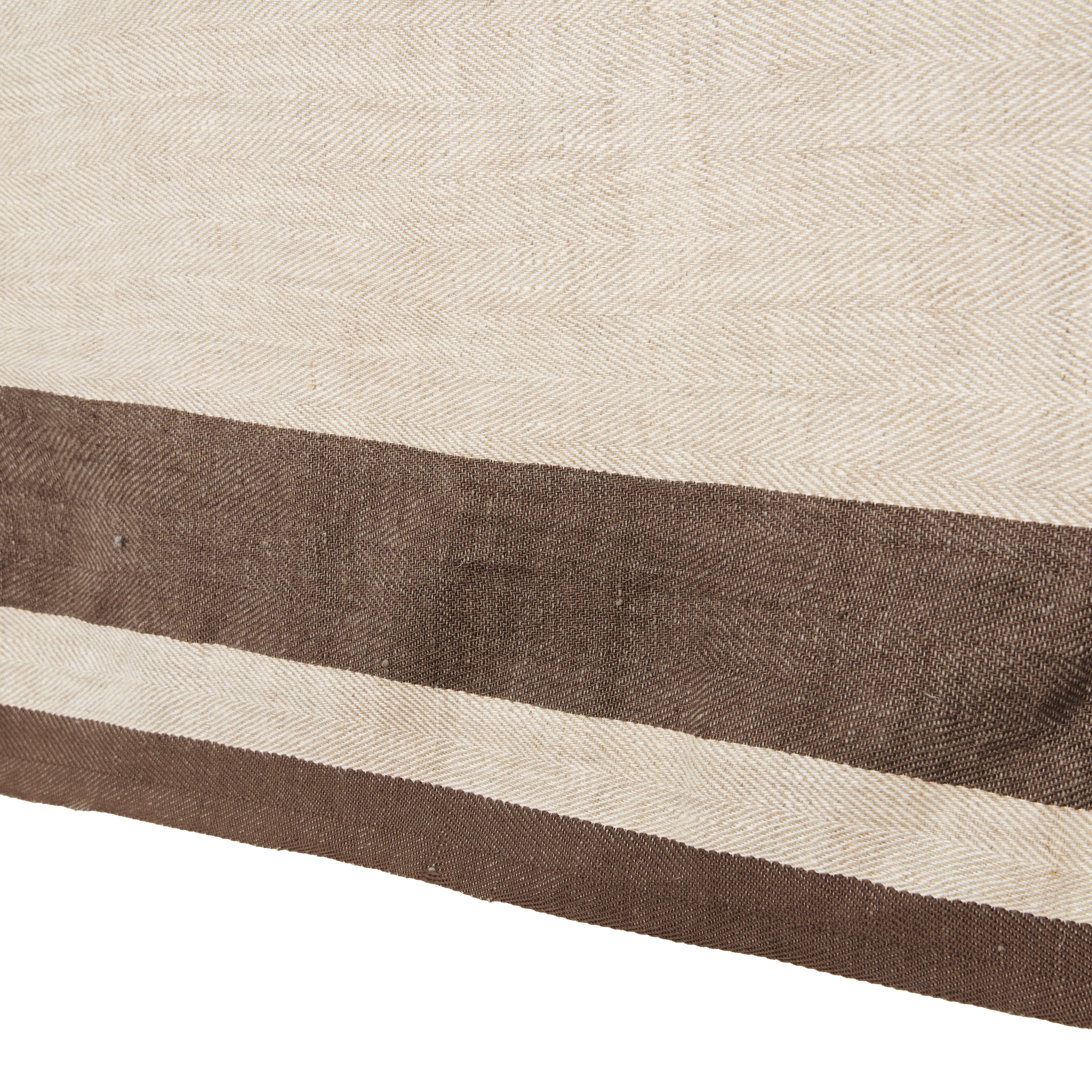 Gordes Natural & Choco Tablecloth