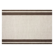 Gordes Natural & Chocolate Tea Towel 20x30 - Set of 2