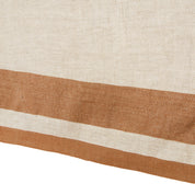 Gordes Natural & Tobacco Tablecloth