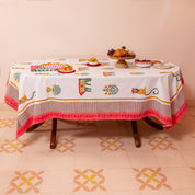 Menagerie Pink Tablecloth