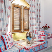 Cheval Nomade Pink & Blue Cushion Cover