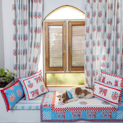 Cheval Nomade Pink & Blue Tablecloth