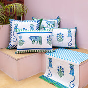 Monkey Blue & Green Runner