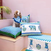 Cheval Nomade Blue & Green Cushion Cover