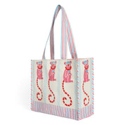 Monkey Blue & Pink Tote Bag