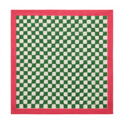 Gingham Check Green/Pink Napkins 20x20 - Set of 4