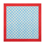 Gingham Check Blue/Red Napkins 20x20 - Set of 4