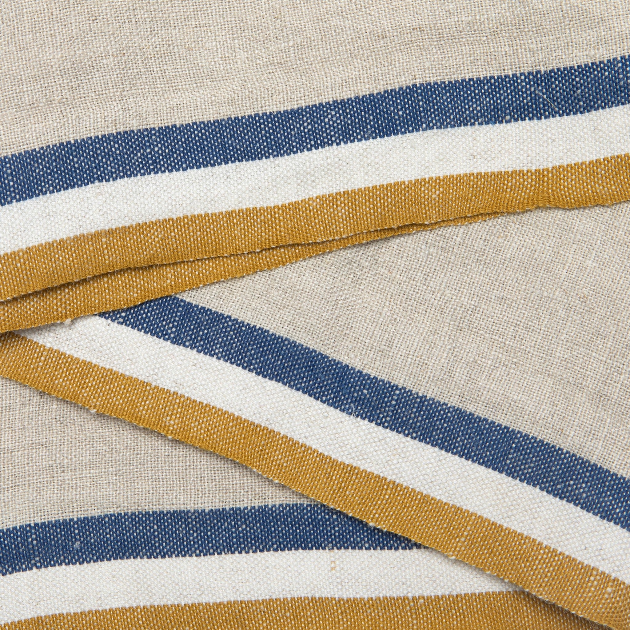 Mustard/Natural/Blue Stripe