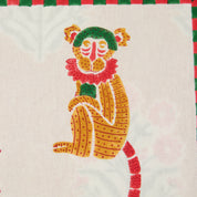 Monkey Green & Red Cushion Cover