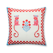 Monkey Red & Blue Cushion Cover