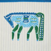 Cheval Nomade Blue & Green Cushion Cover
