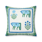 Cheval Nomade Blue & Green Cushion Cover