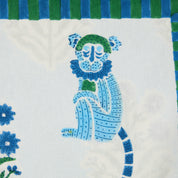 Monkey Blue & Green Cushion Cover