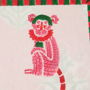 Monkey Pink & Green Cushion Cover