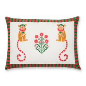 Monkey Green & Red Cushion Cover