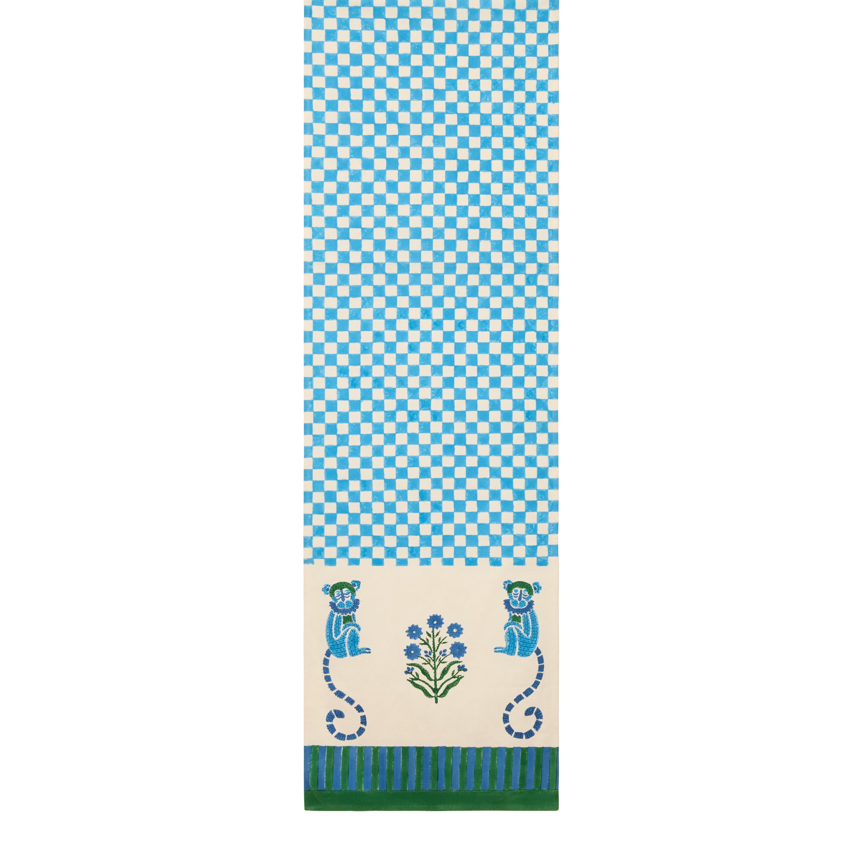 Monkey Blue & Green Runner