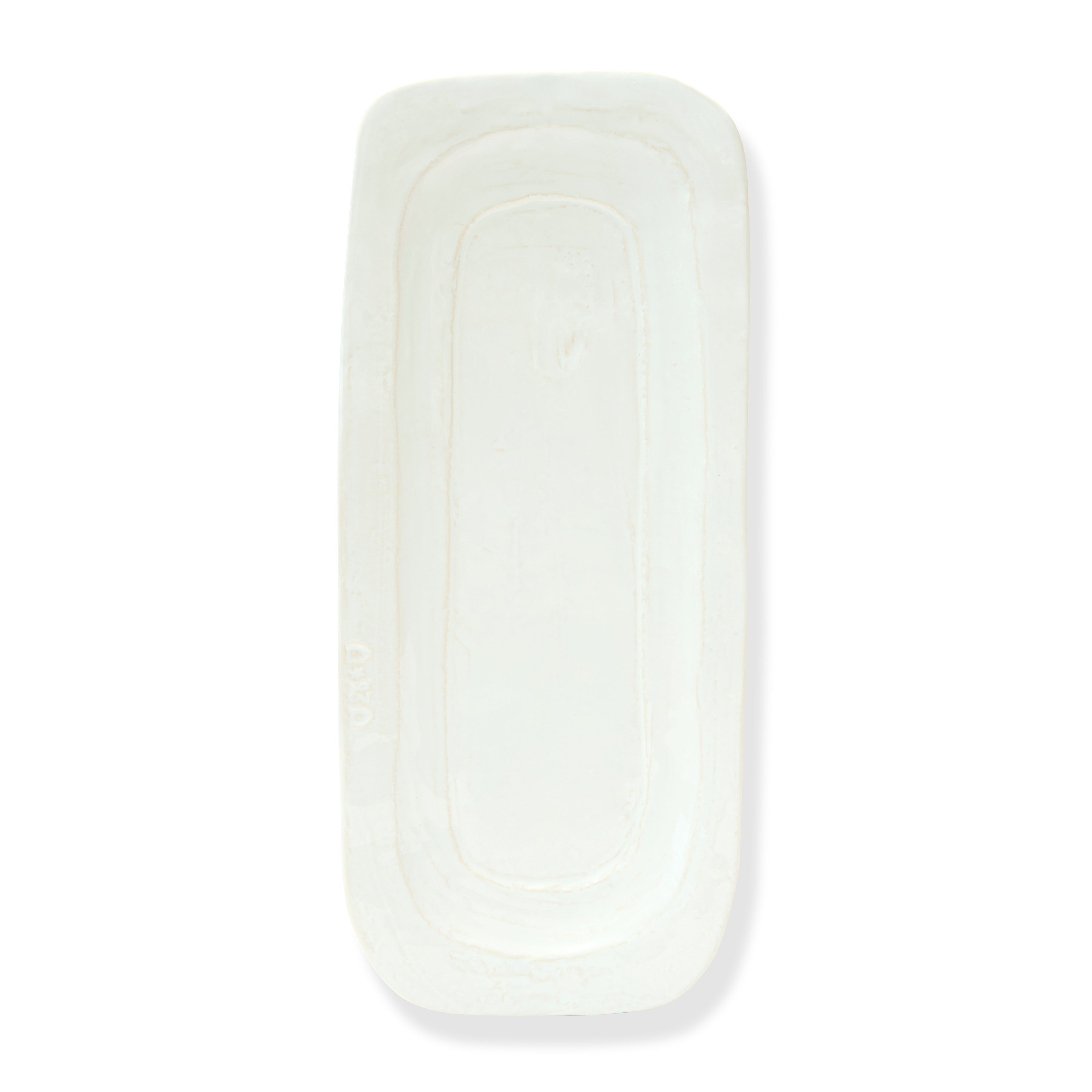 Toscana Small Rectangle Platter White, 16.5" X 7"